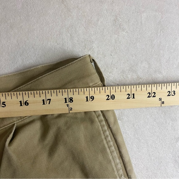 LL Bean Natural Fit Flannel Lined Tan Pleated Chino Pants Mens 40x30 #0 FPV5 - Picture 6 of 8